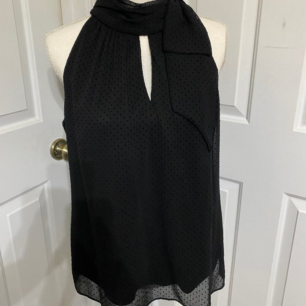 White House Black Market Black Halter Top